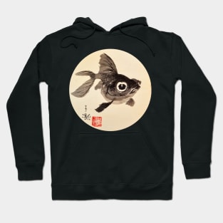 Cute-eye Black Goldfish Hoodie